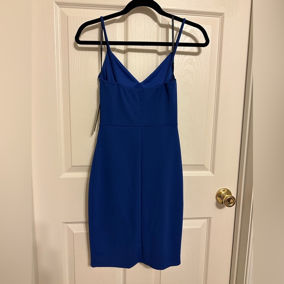 FOREVER YOUR GIRL ROYAL BLUE BODYCON DRESS LULUS - Picture 3 of 5